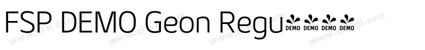 FSP DEMO Geon Regu字体转换 FSP DEMO Geon Regu字体转换